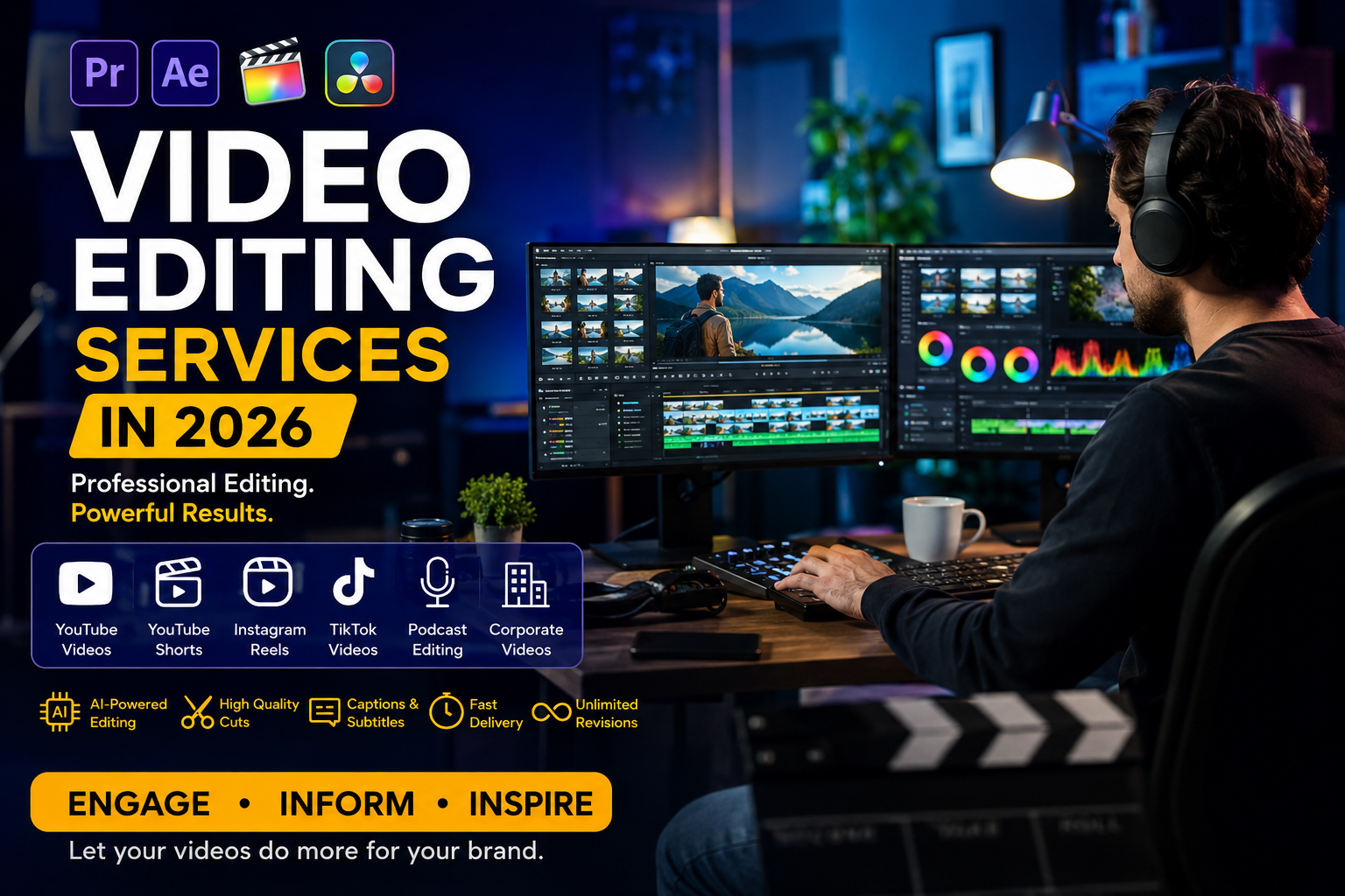 Video Editing Services in 2026: How to Choose the Best Video Editor for YouTube, Reels & Shorts